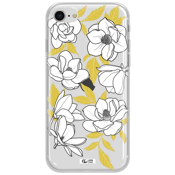 White Quince Flower Apple Iphone Se 2020 Clear Tpu Case