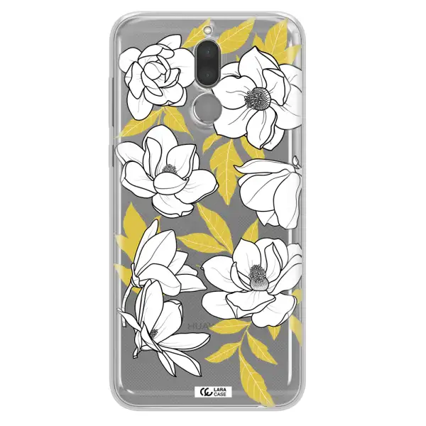 White Quince Flower Huawei Mate 10 Lite Clear TPU Case