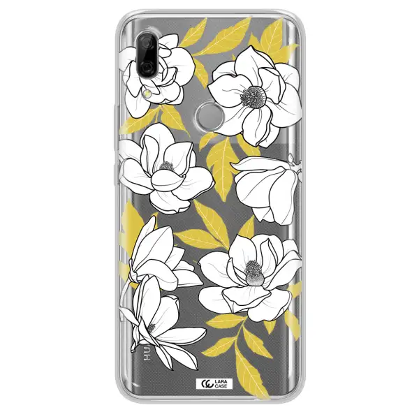 White Quince Flower Huawei P Smart Z Clear TPU Case