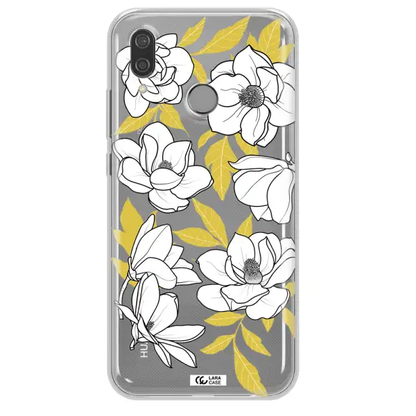 White Quince Flower Huawei P20 Lite Clear TPU Case
