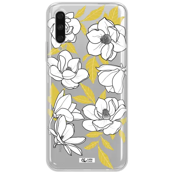 White Quince Flower Huawei Y9S Clear Tpu Case