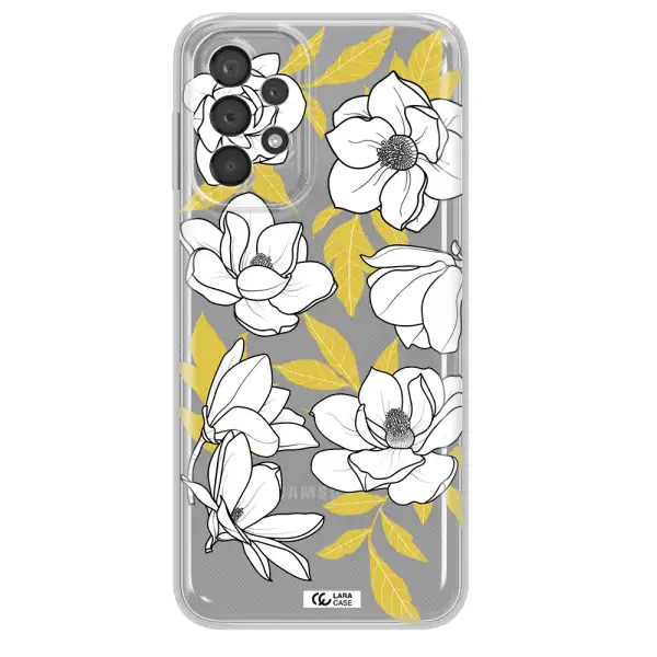 White Quince Flower Samsung A23 5G Clear Tpu Case