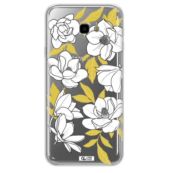 White Quince Flower Samsung J4 Plus Clear TPU Case