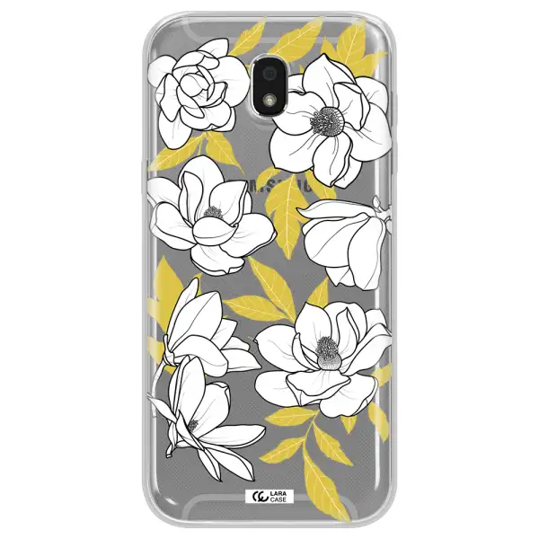 White Quince Flower Samsung J5 2017 Clear TPU Case