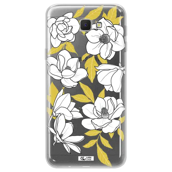 White Quince Flower Samsung J5 Prime Clear TPU Case