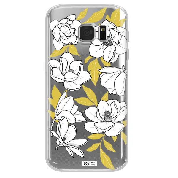 White Quince Flower Samsung S 7 Clear TPU Case
