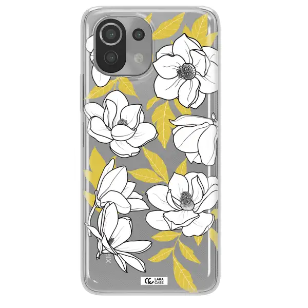 White Quince Flower Xiaomi Mi 11 Lite Clear TPU Case