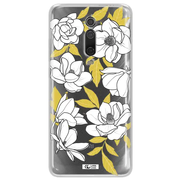 White Quince Flower Xiaomi Mi 9T Clear TPU Case