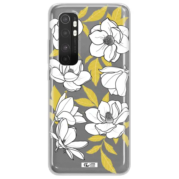 White Quince Flower Xiaomi Mi Note 10 Lite Clear TPU Case