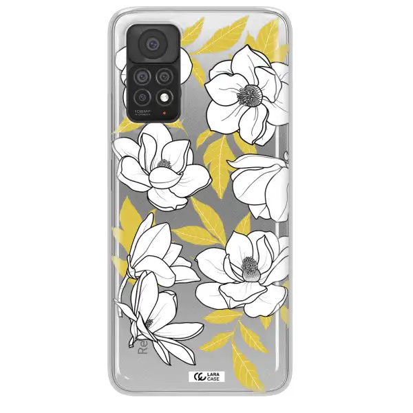 White Quince Flower Xiaomi Note 11 Pro Clear TPU Case