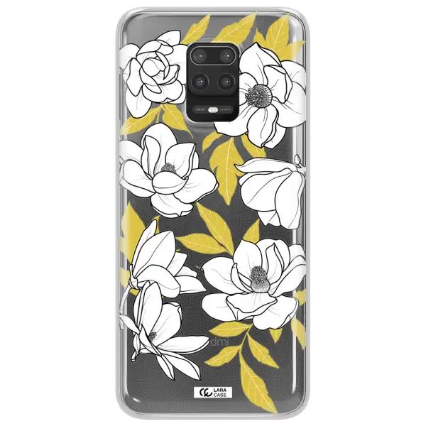 White Quince Flower Xiaomi Note 9S Clear TPU Case