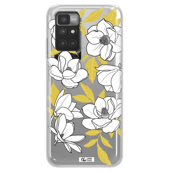 White Quince Flower Xiaomi Redmi 10 Clear TPU Case