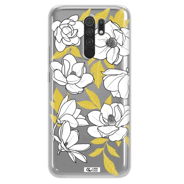 White Quince Flower Xiaomi Redmi 9 Clear TPU Case