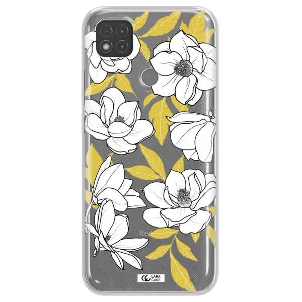 White Quince Flower Xiaomi Redmi 9C Clear TPU Case