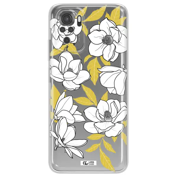 White Quince Flower Xiaomi Redmi Note 10S Clear Tpu Case