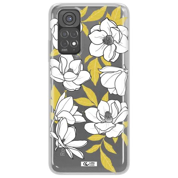 White Quince Flower Xiaomi Redmi Note 11 Clear TPU Case