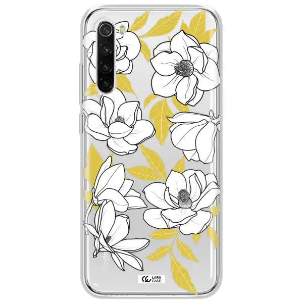 White Quince Flower Xiaomi Redmi Note 8T Clear Tpu Case