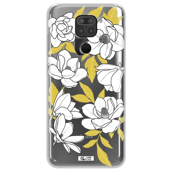 White Quince Flower Xiaomi Redmi Note 9 Clear TPU Case
