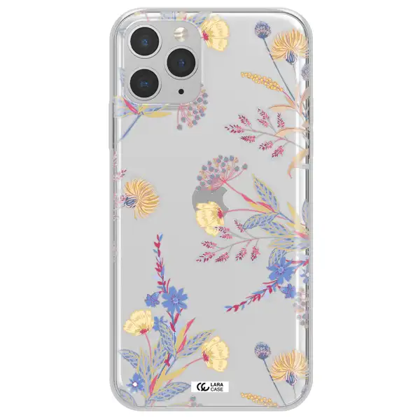 Pastel Fall Flowers Apple iPhone 11 pro max Clear TPU Case