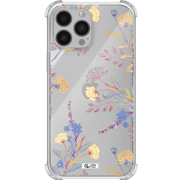 Pastel Fall Flowers Apple iPhone 13 Pro Max Clear PC Case
