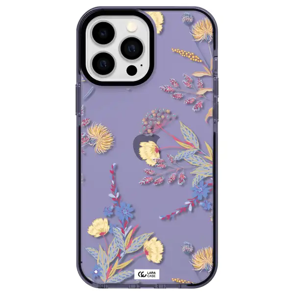 Pastel Fall Flowers Apple iPhone 13 Pro Max impact Lilac Case