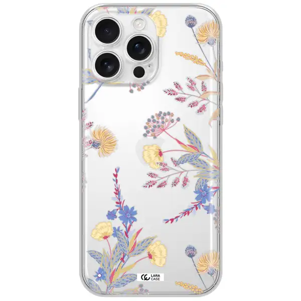 Pastel Fall Flowers Apple Iphone 16 Pro Max Clear Tpu Case