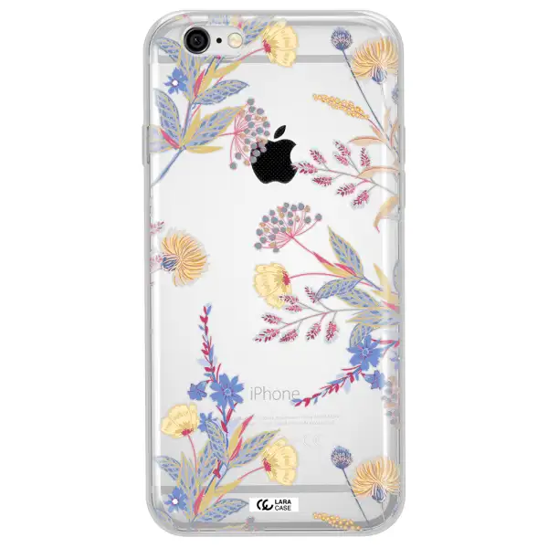 Pastel Fall Flowers Apple iPhone 6 plus Clear TPU Case