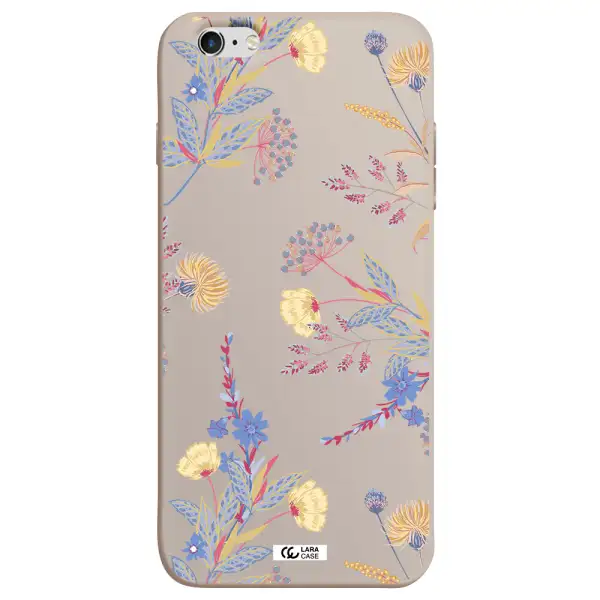Pastel Fall Flowers Apple iPhone 6 plus Silicone Stone Case