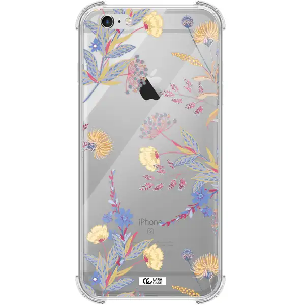 Pastel Fall Flowers Apple iPhone 6 s plus Clear PC Case