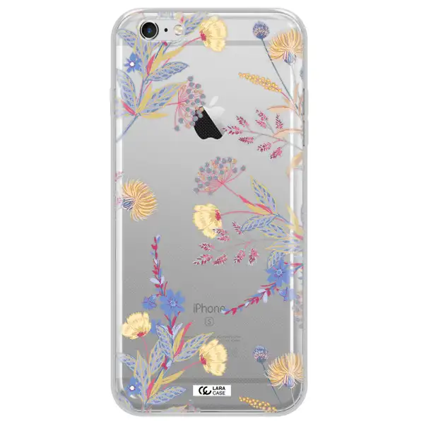 Pastel Fall Flowers Apple iPhone 6 s plus Clear TPU Case