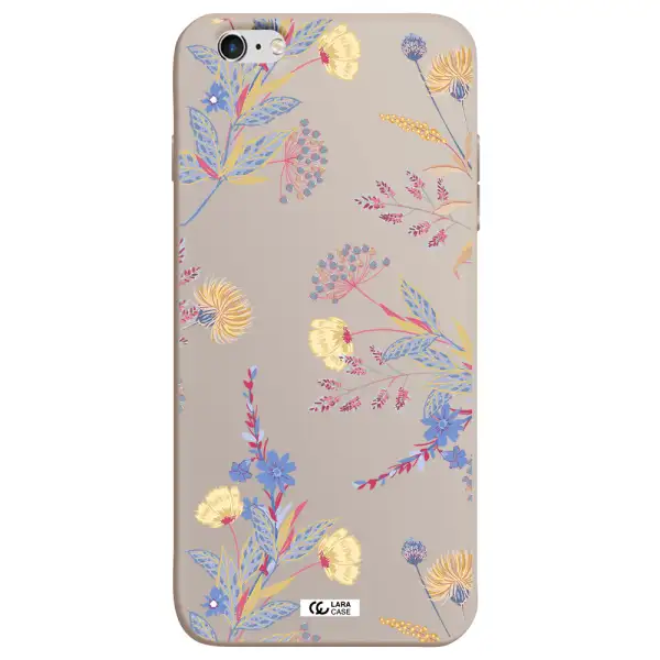 Pastel Fall Flowers Apple iPhone 6S Silicone Stone Case
