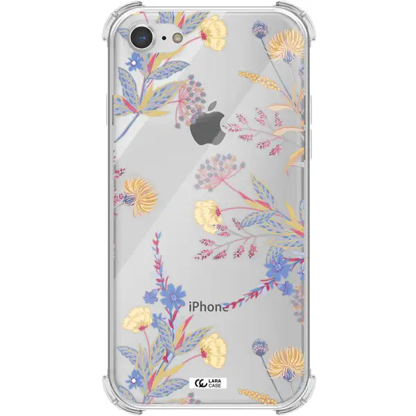 Pastel Fall Flowers Apple iPhone 7 Clear PC Case