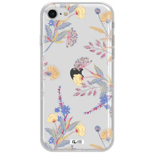 Pastel Fall Flowers Apple Iphone Se 2020 Clear Tpu Case