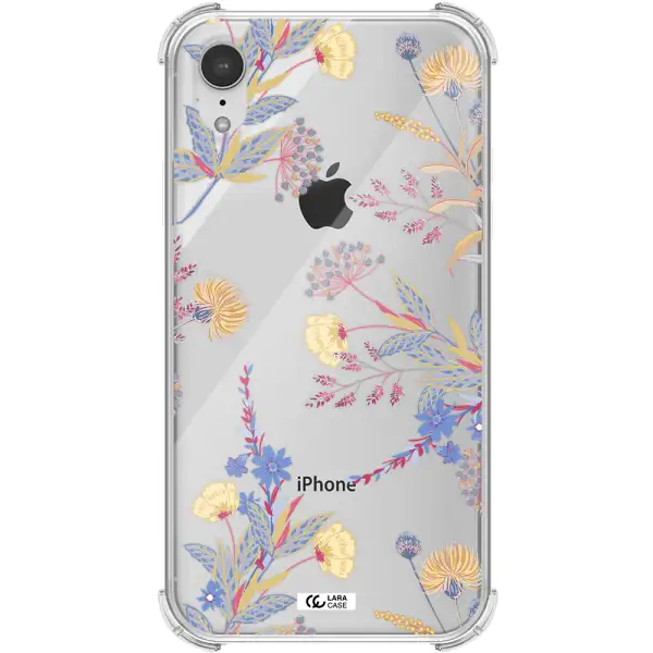 Pastel Fall Flowers Apple iPhone XR Clear PC Case