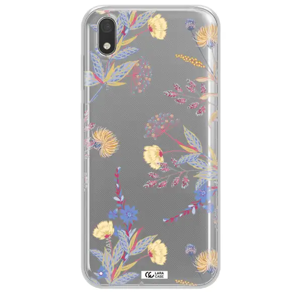 Pastel Fall Flowers Huawei Honor 8S Clear TPU Case
