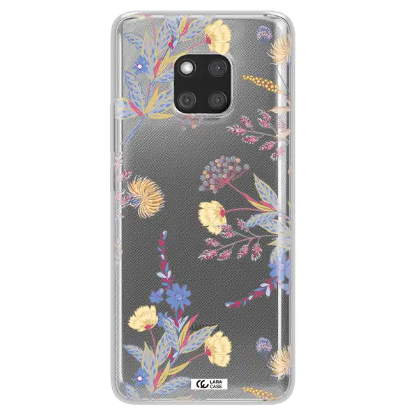 Pastel Fall Flowers Huawei Mate 20 Pro Clear TPU Case