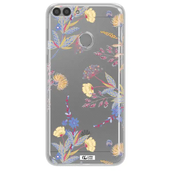 Pastel Fall Flowers Huawei P Smart 2017 Clear TPU Case