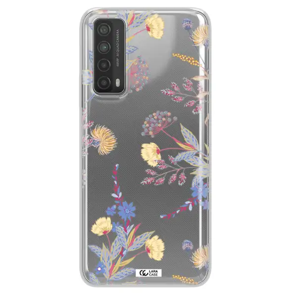 Pastel Fall Flowers Huawei P Smart 2021 Clear TPU Case