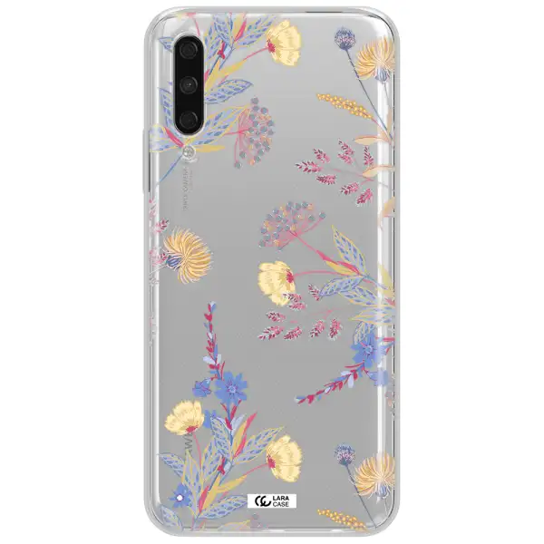 Pastel Fall Flowers Huawei Y9S Clear Tpu Case