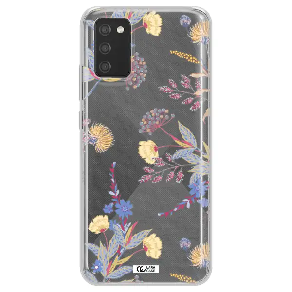 Pastel Fall Flowers Samsung A02S Clear TPU Case