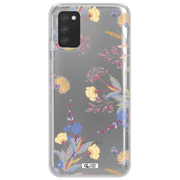 Pastel Fall Flowers Samsung A03S Clear TPU Case