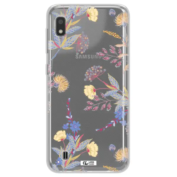 Pastel Fall Flowers Samsung A10 Clear TPU Case