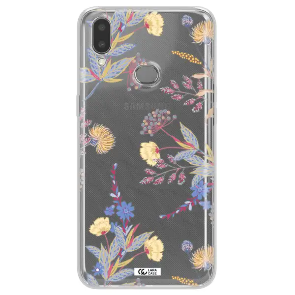 Pastel Fall Flowers Samsung A10S Clear TPU Case