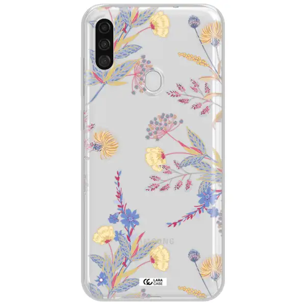 Pastel Fall Flowers Samsung A11 Clear TPU Case