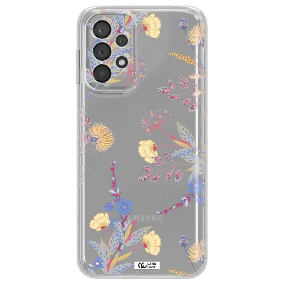 Pastel Fall Flowers Samsung A23 5G Clear Tpu Case
