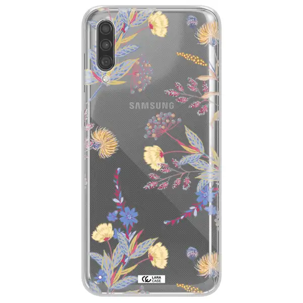Pastel Fall Flowers Samsung A30S Clear TPU Case