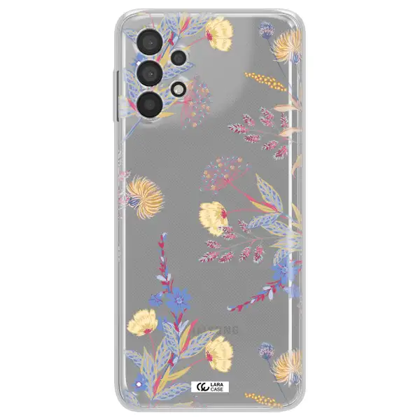 Pastel Fall Flowers Samsung A32 4G Clear Tpu Case