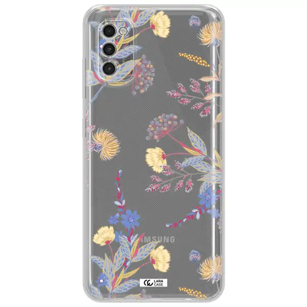 Pastel Fall Flowers Samsung A41 Clear Tpu Case