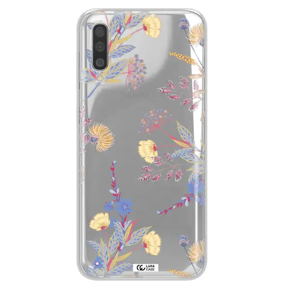 Pastel Fall Flowers Samsung A50S Clear Tpu Case