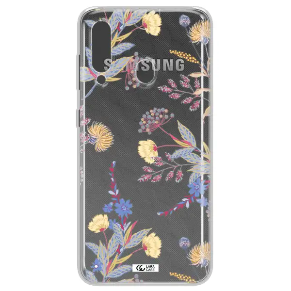 Pastel Fall Flowers Samsung A60 Clear TPU Case